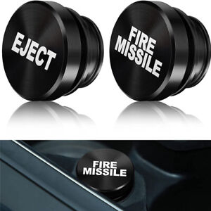 2x Eject Fire Missile Button Car Cigarette Lighter Cover Accessories Universal