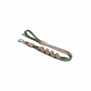 Correa de volante absorbente de choque para tirar de perro marrón bosque ZEE.DOG | Gancho de seguridad - Imagen 1 de 2