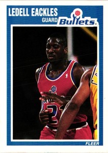 LEDELL EACKLES 1989-90 Fleer Basketball #158 BUY ANY 2 ITEMS FOR 50% OFF   B205R