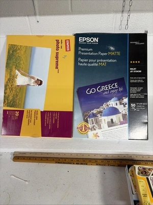 Epson 9ml A3+ 13x19 Premium Matte Paper 30 Sheets S041263 Open Box +20 Sheets Ne - Image 1 of 4