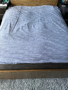 Kenneth Cole New York Duvet Cover Yarn Dyed Mineral Queen Blue - Picture 1 of 7