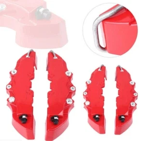 Bremssattel Abdeckung 4 Stück Set+ Performance Sticker Aufkleber Rot Blau   - Bild 1 von 8