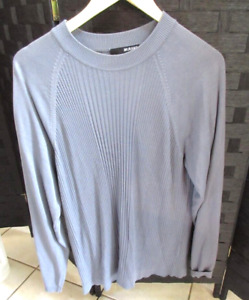 Męski sweter z długim rękawem Murano jedwabny rozmiar M szary EUC XLB
