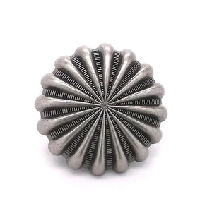 Pinwheel Concho Antique Nickel 1" (2.5 cm) Stecksstore 2257-21 - Picture 1 of 1