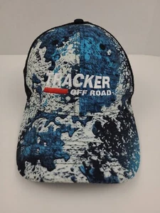 Tracker Off Road Baseball Cap Summer Hat Snapback Mesh Blue Black Camouflage - Picture 1 of 10