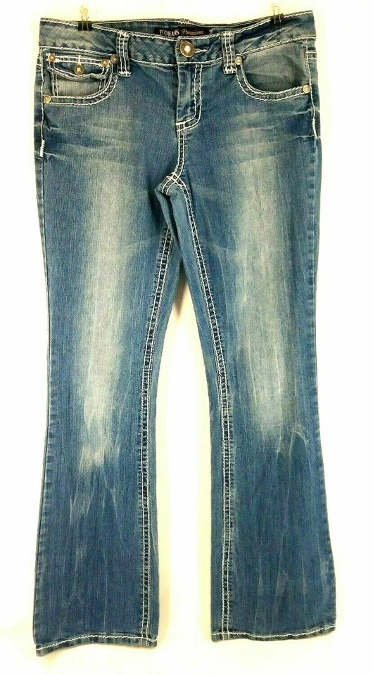 Pantalones de mezclilla azules ZCO JEANS PREMIUM para mujer TALLA 11 elásticos sábado algodón Foto 1 de 4