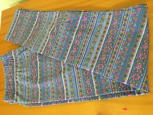 NWT Oshkosh Fair Isle Floral Leggings Girls Purple Neon Pink 12,14 - Picture 1 of 1