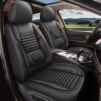 Front Waterproof Leather Cushion Black Seat Covers For Hyundai Sonata 2004-2024 Foto 1 de 4