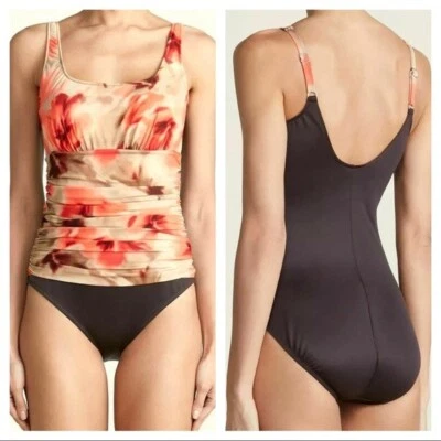 Traje de baño Miraclesuit 6501898 nuevo con etiquetas Coral Desert Dream Debbie de una pieza talla 16 Foto 1 de 4