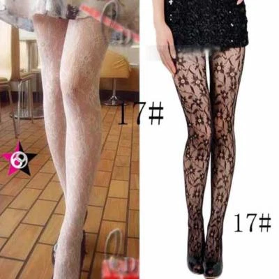 VENDEDOR COMO NUEVO Sexy Medias Vintage Red Floridas Pantimedias Medias Hos001-17 Foto 1 de 3