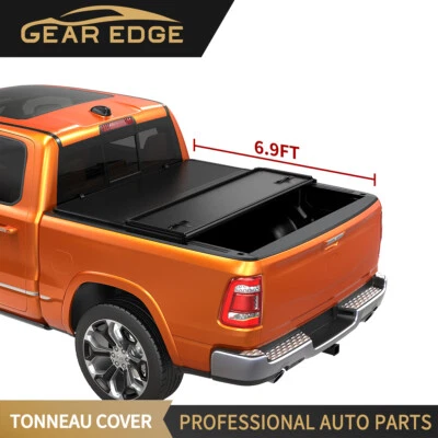 6.9ft Hard Tri-Fold Tonneau Cover For 2020-2026 Chevy Silverado 2500HD 3500HD - Image 1 of 4