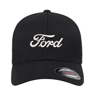 Gorra de béisbol ajustada Flexfit bordada con logotipo Ford F-150 Mustang Focus Foto 1 de 3