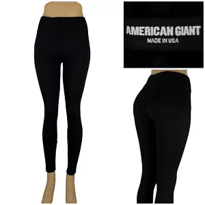 Pantaloni leggings American Giant donna 0 maglia neri tasca frontale slim promodal usati in ottime condizioni - Foto 1 di 9