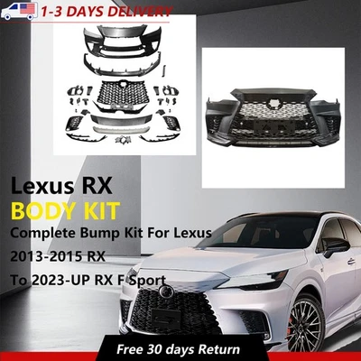 Front Bumper Kit For 2013-2015 Lexus RX350 RX 450h to 2023+ RX F Sport Style Foto 1 de 3