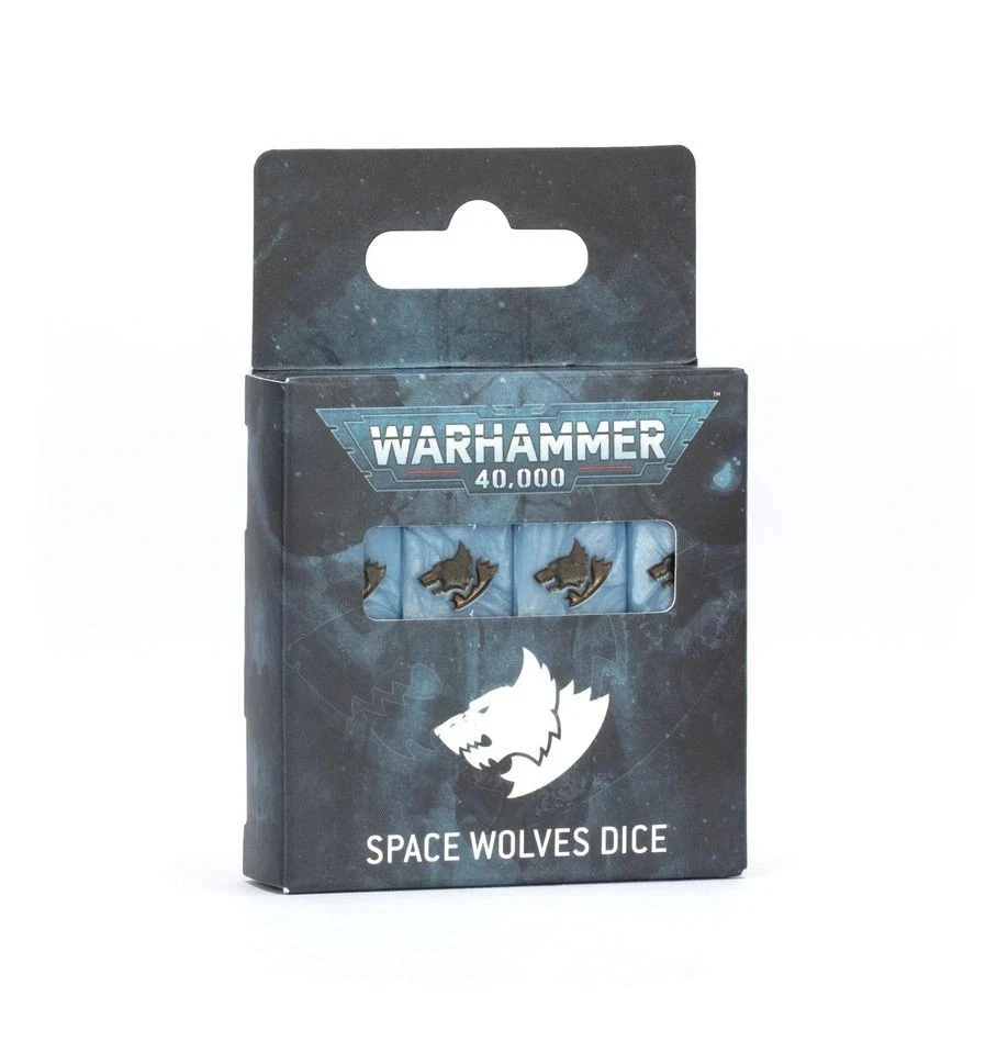Warhammer 40k Space Wolves Dice Set Official Games Workshop - Image 1 of 1