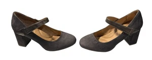 Dexflex Comfort Gray Adjustable Strap Wedge Heal Shoes, women's size 7.5 - Picture 1 of 8