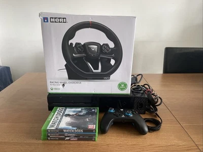 Xbox One 1 Tb Console With Controller, Steering Wheel And 3 Games - Image 1 of 4