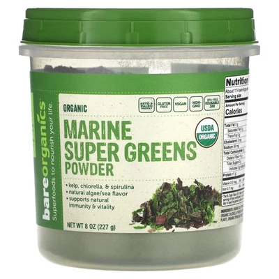 Marine Super Greens Powder, 8 oz (227 g) Foto 1 de 2