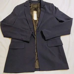 Banana Republic Navy Blue Blazer Jacket Women's Size 4 New With Tags - Picture 1 of 10