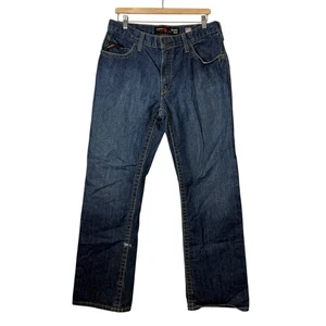 Ariat Jeans Mens 34x32 Blue M4 Relaxed Boot FR Flame Resistant Work CAT 2 Denim - Picture 1 of 14