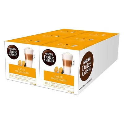 NESCAFÉ Dolce Gusto Latte Macchiato 6er Pack (6 x 16 Kapseln) Kaffeekapseln - Bild 1 von 3
