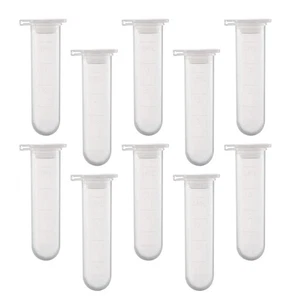 50 Piezas Tubos de Laboratorio Química Ciencia Prueba Plástico con Tapa - Imagen 1 de 12