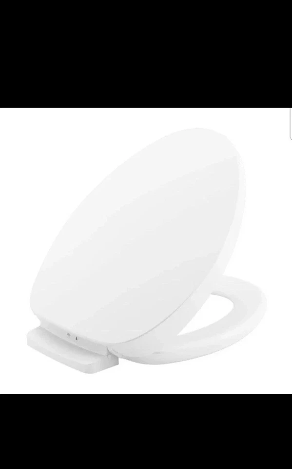 Asiento de inodoro térmico NUEVO KOHLER 10349-0 PureWarmth aplicación alargada de cierre silencioso Foto 1 de 4
