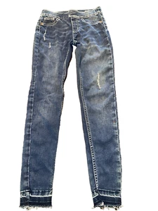 Justice Distressed Leggings Jeggings Skinny Jeans Girl's Size 12 Slim - Picture 1 of 3