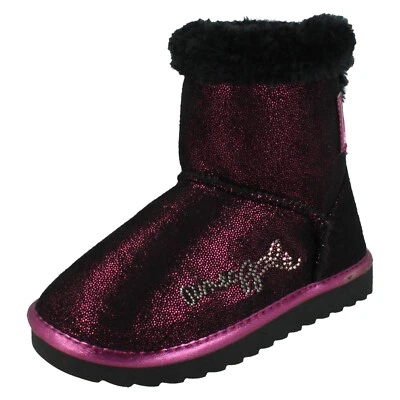 Niña Pineapple H4R194 Plano Ggy Forro Polar Cómodo Purpurina Botas - Imagen 1 de 4