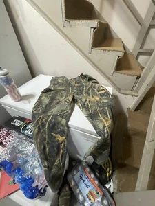 WFS BURLY CAMO Element Gear HUNTING PANTS Tree Camo Large - Picture 1 of 8