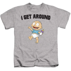 RUGRATS I GET AROUND Licensed Toddler Kids Graphic Tee Shirt 2T 3T 4T 4 5-6 7 - Picture 1 of 3