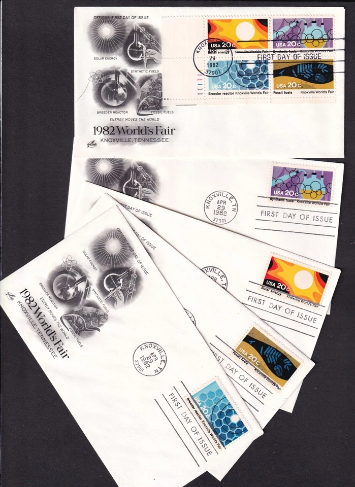 1982 Knoxville Tennessee World's Fair Sc 2009a 2006-2009 with ArtCraft cachets - Image 1 of 1