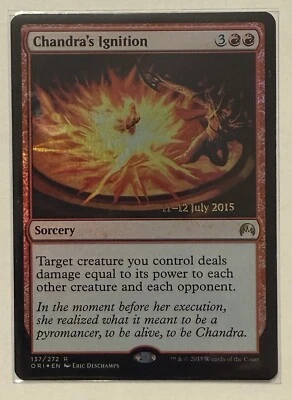 Chandra's Ignition Prerelease Foil - Magic Origins MTG Magic the Gathering - Image 1 of 2