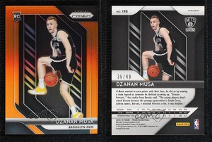 2018-19 Panini Prizm Orange Prizm /49 Dzanan Musa #198 Rookie RC