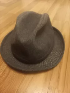 Vintage Avenel Of Melbourne Mens Fedora Hat Grey Wool Blend - Picture 1 of 10