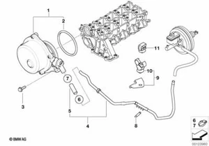 BMW Genuine Hose Fits E87 E46 E90 E90 LCI E91 E91 LCI E92 E92 LCI 11667788959 - Picture 1 of 5