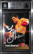 Frank Shamrock Signed 2001 Epoch K-1 Grand Prix Card #61 BAS COA UFC Autograph
