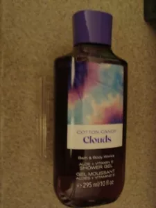 NUOVO BATH & BODY WORKS COTONE CARAMELLE NUVOLE GEL DOCCIA LAVAGGIO ALOE VITAMINA E 10 OZ - Foto 1 di 1