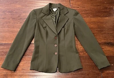 Blazer De Colección Cache Verde 3 Botones Para Mujer 0 Informal Trabajo Abrigo Deportivo Traje Chaqueta Foto 1 de 4