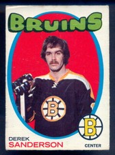 1971-72 OPC O PEE CHEE Hockey #65 Derek Sanderson VG BOSTON BRUINS Card