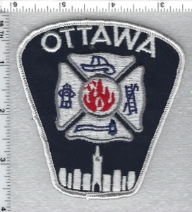 Ottawa Fire Department (Ontario, Canada) White Shoulder Patch - Picture 1 of 1
