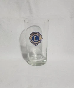 Lions Club International Glass - Blue & Gold Logo - 5.5" Tall - 10 oz - Used - Picture 1 of 7