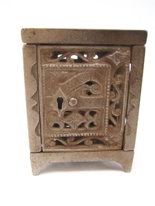 ANTIQUE CAST IRON STILL BANK SAFE - Picture 1 of 8