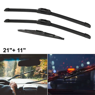 Kit de limpiaparabrisas delantero trasero para Jeep Grand Cherokee 1999-2005 negro Foto 1 de 4