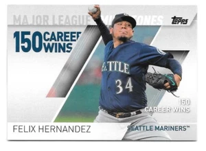 2017 Topps FELIX HERNANDEZ Major League Milestones - SEATTLE MARINERS - #MLM-15 - Picture 1 of 1