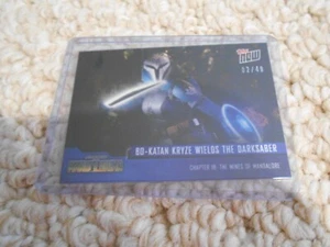 2023 TOPPS AHORA STAR WARS Mandalorian Capítulo 18 Azul Paralelo 2/49 Tarjeta 9 BAJA - Imagen 1 de 3