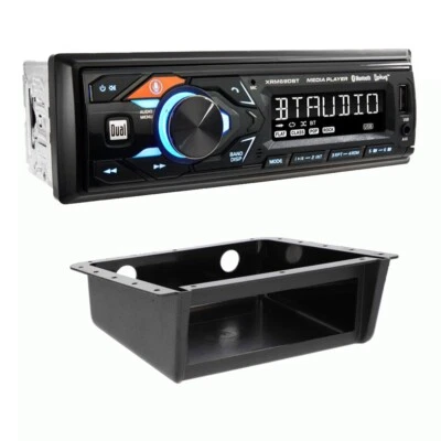 DUAL XRM69DBT Digital Media Radio USB Receiver & Universal Under-Dash Housing - Image 1 of 3