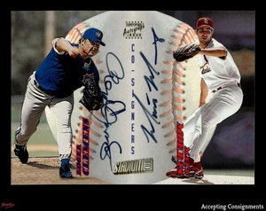 Roger Clemens & Matt Morris 1998 Stadium Club Co-Signers #CS33 DUAL AUTO - Picture 1 of 2