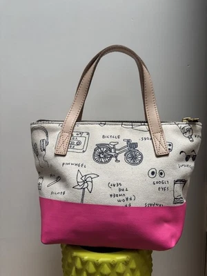 Kate Spade New York  X  GAP Kids   Colourblock Printed Tote bag fuchsia  - Image 1 of 4