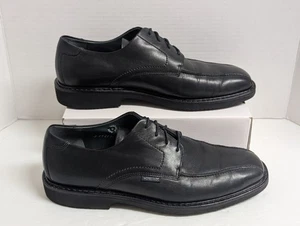 Mephisto Black Leather Goodyear Welt Air-Relax Comfort Dress Shoes Mens Sz 10.5 - Picture 1 of 8